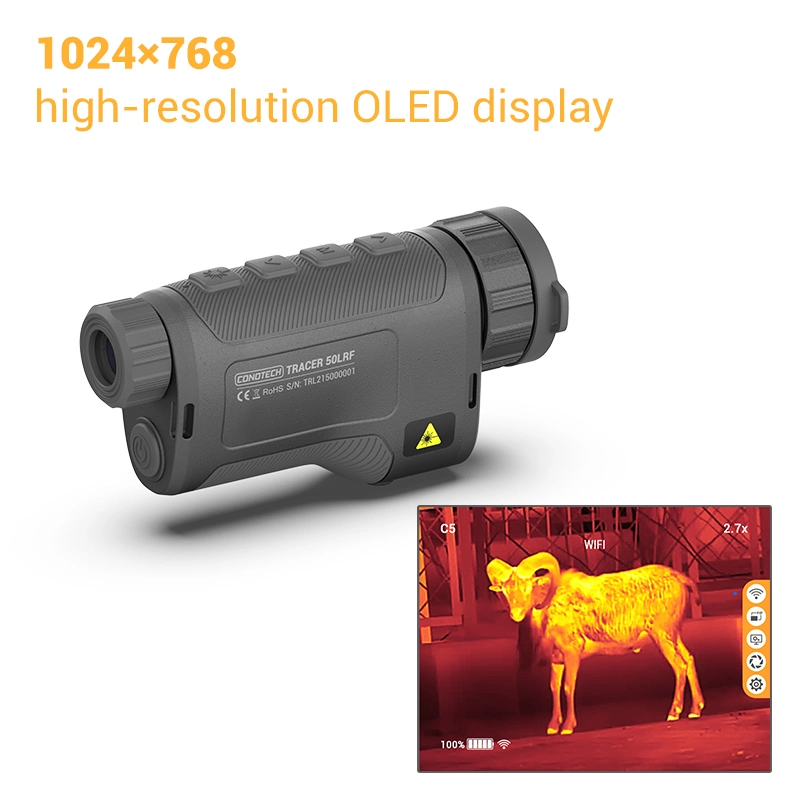 Wholesale Scope Handheld Monocular Thermal Imager with Rangefinder for Obervation and Measuring Distance