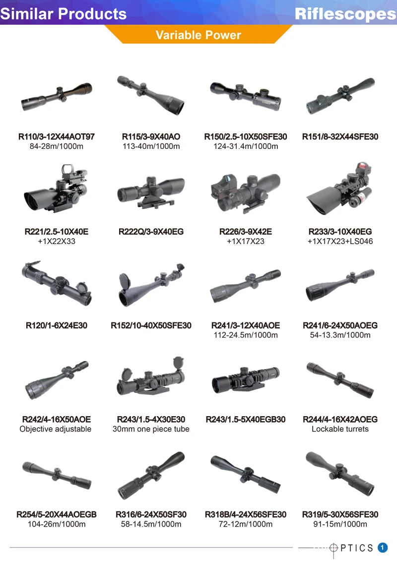 5-30X50 Riflescopes Side Parallax Optic Riflescope